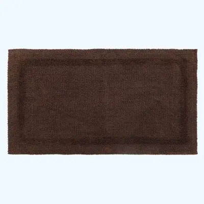 Homescapes kopalniška preproga iz bombaža, 50 x 80 cm – čokoladna