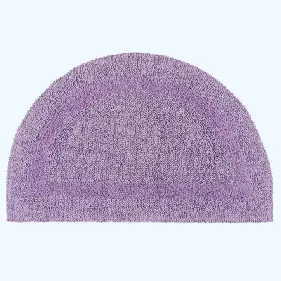 Homescapes kopalniška preproga demi-lune iz bombaža, 50 x 80 cm – lila