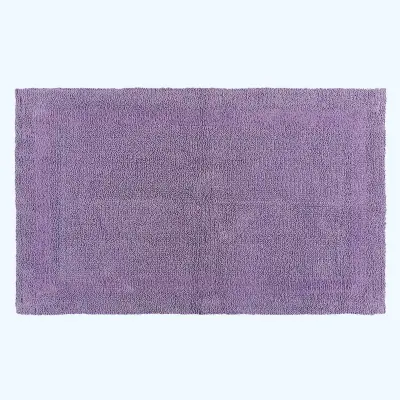 Homescapes kopalniška preproga iz bombaža, 50 x 80 cm – lila