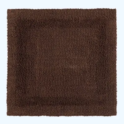 Homescapes preproga de douche iz bombaža, 50 x 50 cm – čokoladna