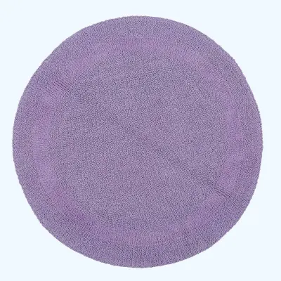 Homescapes kopalniška preproga rond iz bombaža, 80 cm – lila