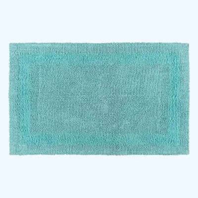 Homescapes grand kopalniška preproga iz bombaža, 70 x 120 cm – akva modra