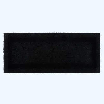 Homescapes kopalniška preproga long iz bombaža, 40 x 100 cm – črna