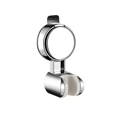 Držalo za glavo prhe s priseskom brez vrtanja - nastavljiv in odstranljiv Silver