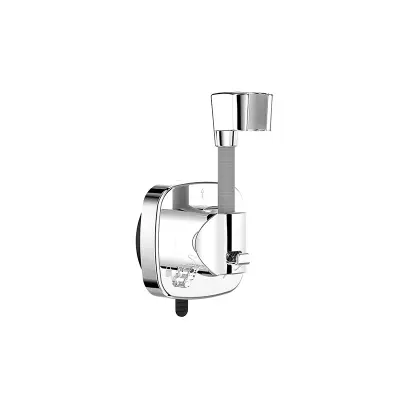 Držalo za glavo prhe s priseskom brez vrtanja - nastavljivo in odstranljivo Silver