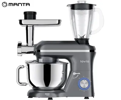 Kuhinjski robot MANTA LOVIO LVSTM02P ChefAssistant Plus, 1900 W, 6,2 l, siv (Titanium Gray)