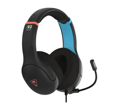 Slušalke TURTLE BEACH NINTENDO SWITCH 2 AIRLITE FIT, žične, črne