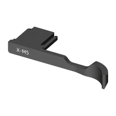 Hot Shoe Thumb Grip for Fujifilm X-M5 Compatible — Aluminum Alloy Black