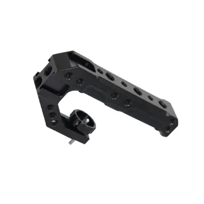 Universal Camera Cage Top Handle with ARRI Locating Pins and Silicone Grip - Black