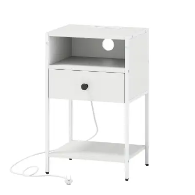 Nočna omarica s polnilno postajo Nočna mizica