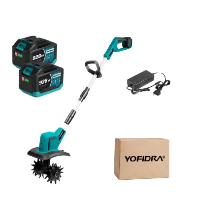 Vrtnarski kultivator, brezkrtačni motor, ergonomska zasnova, 2PC 928vf Baterija