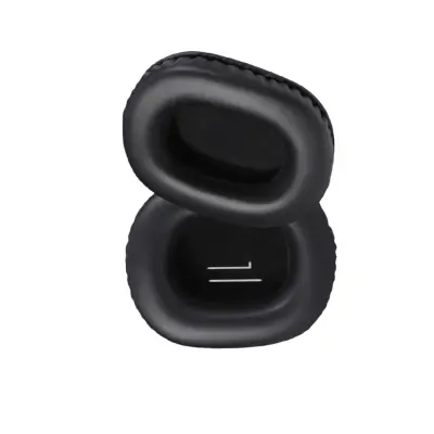 Replacement Protein Leather Ear Pads for Logitech G PRO X 2 Compatible Over-Ear Headset Cushions (2 pcs) Black