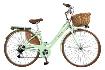 Žensko kolo Dolce Vita Venezia z košaro – svetlo zelena barva