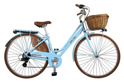 Žensko kolo Dolce Vita Venezia z košaro – svetlo modra barva