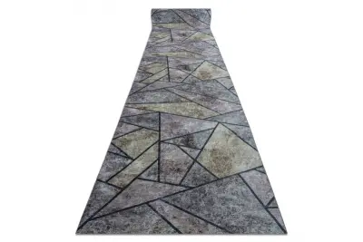 Tekač gumiran LOTUS MOSAIC 22010 Mozaika siva pralna protizdrsna 60 60x250 cm