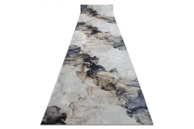 Tekač gumiran LOTUS SHADOWS 37550 Abstrakcija bež / siva pralna protizdrsna 100 100x520 cm