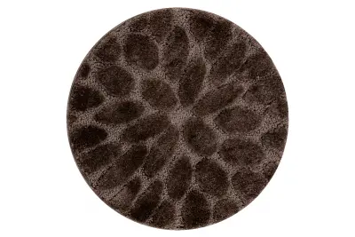 Kopalniška preproga SUPREME krog STONES, kamni, nedrseča, mehka - rjava cercle 50 cm