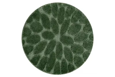 Kopalniška preproga SUPREME krog STONES, kamni, nedrseča, mehka - zelena cercle 67 cm