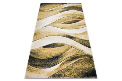 Preproga FUSION 1617 rumena / krem - Valovi, moderna, abstraktna 240x330 cm