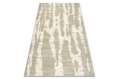 FLUX 461.137.SA400 volnena preproga OSTA - Abstrakcija, strukturna, loft bež / zelena 160x230 cm