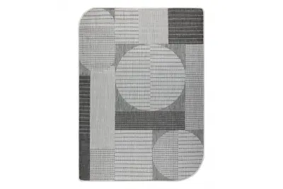 ORGANIC 2769 sisal preproga Geometric ecru / siva – naravna, moderna nepravilna oblika 240x330 cm