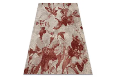 Preproga FUSION 8259 krem / bordo - Geometrična, moderna, abstraktna 200x290 cm