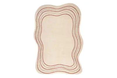 Preproga FUSION 5707 krem / terakota Shape - Abstrakcija, moderna, abstraktna, nepravilno 160x220 cm