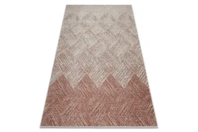 Preproga FUSION 9775 krem / terakota - Geometrična, moderna, abstraktna 180x270 cm