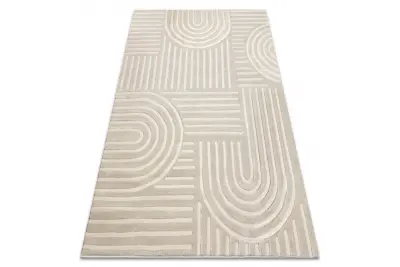 Preproga BALANCE 1918 taupe - Geometrija, strukturna, glamour 180x270 cm