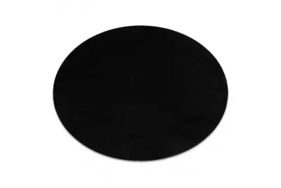 ETON PLUS črna ratas tepih, enobarven, enoten, gladek cercle 133 cm
