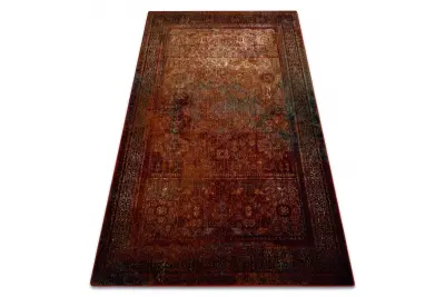 Preproga volna OMEGA Mamluk Vintage, rozeta rdeča 200x300 cm
