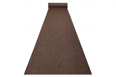 Preproga v videzu sisala SION Melange plosko tkanje rjava 100 100x280 cm