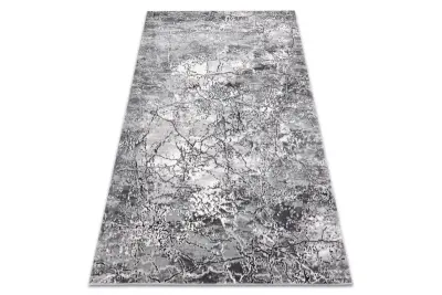 Preproga ALLURE 5716 Kamen - strukturna, elegantna, glamur svetlo siva / siva 280x370 cm