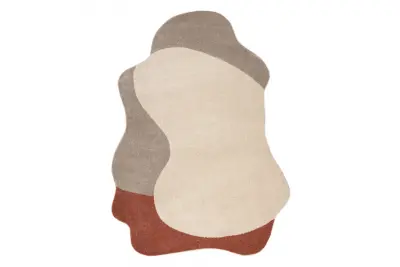 Preproga FUSION 5710 krem / terakota Shape - Abstrakcija, moderna, abstraktna, nepravilno 160x220 cm