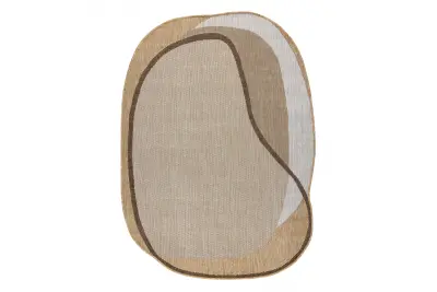 ORGANIC 2123 sisal preproga Kamen naravna / ecru – moderna nepravilna oblika 240x330 cm