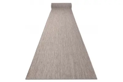 Preproga v videzu sisala SION Melange plosko tkanje bež 70 70x970 cm