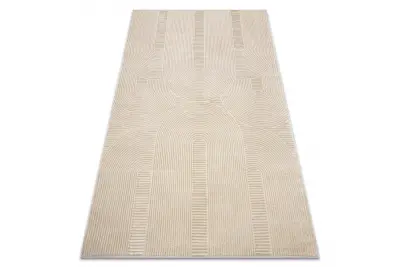 Preproga BALANCE 9086 taupe - Geometrija, strukturna, glamour 120x170 cm