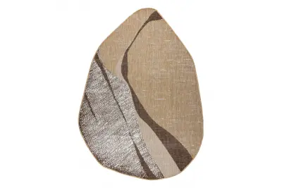 ORGANIC 2739 sisal preproga Kamen naravna / ecru – moderna nepravilna oblika 133x190 cm