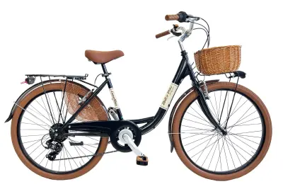 Mestno žensko kolo VENERE Dolce Vita by Canellini 26" – črno