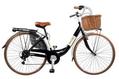 Mestno žensko kolo VENERE Dolce Vita by Canellini 28" – črno