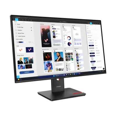 Monitor LENOVO ThinkVision T32UD-40 80 cm (31,5") UHD IPS 16:9 3840x2160 48Hz 350cd/m2 1500:1 4ms USB-C USB-A HDMI DP USB-C 99 sRGB eclipse black