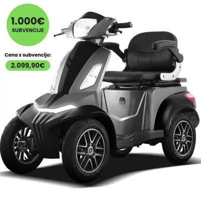 Električni mobilni voziček Vigorous VISTA Q1 Barva Siva Baterija Li-ion (Litij-ionska baterija)