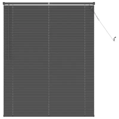 vidaXL Venecijanska žaluzija Srebrno siva 150 x 110 cm PVC