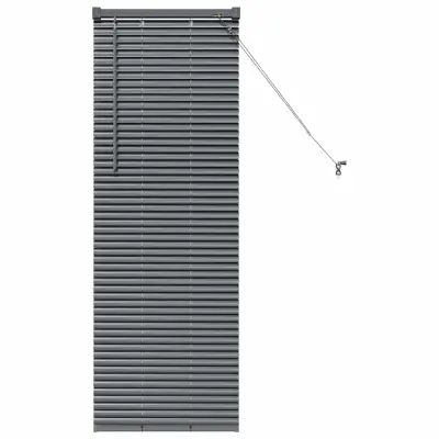vidaXL Venecijanske žaluzije Temno siva 130 x 45 cm Aluminij