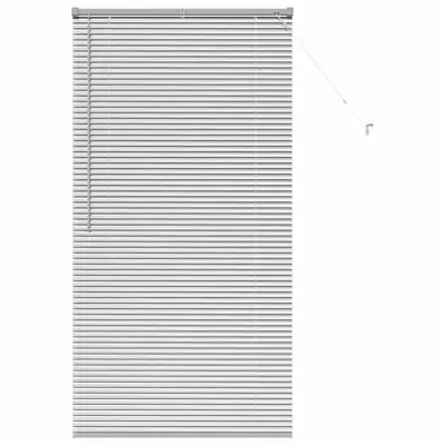 vidaXL Venecijanske žaluzije srebrna 175 x 95 cm Aluminij