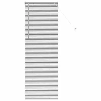 vidaXL Venecijanske žaluzije srebrna 175 x 60 cm Aluminij