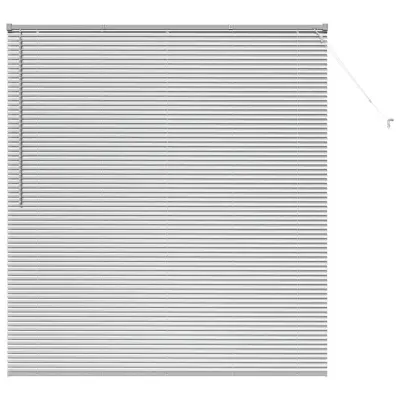 vidaXL Venecijanske žaluzije srebrna 175 x 160 cm Aluminij