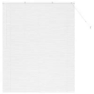 vidaXL Venecijanske žaluzije Bela 175 x 140 cm Aluminij
