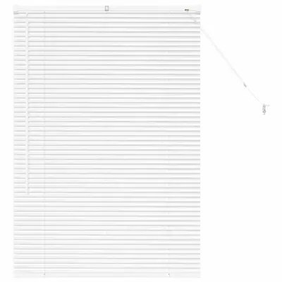 vidaXL Venecijanske žaluzije Bela 130 x 90 cm Aluminij