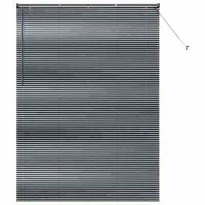 vidaXL Venecijanske žaluzije Temno siva 220 x 160 cm Aluminij